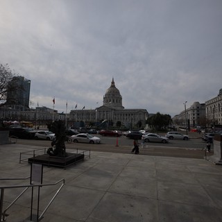 San Francisco City Hall Under Overcast Sky