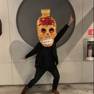 A Sugar Skull Masked Man