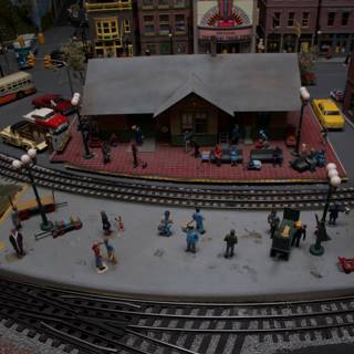 A Miniature Train Station Brings a City to Life