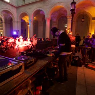 DJ Entertains Crowds at Urban Nightlife Club