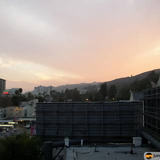 High-Rise Sunset in Metropolis