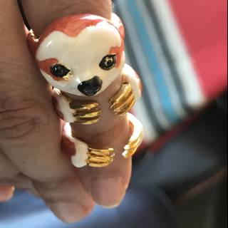 Tiny animal on a finger