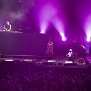 David Guetta Rocks Coachella Stage under Purple Spotlights
