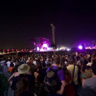 Nighttime Revelry at Coachella Music Festival