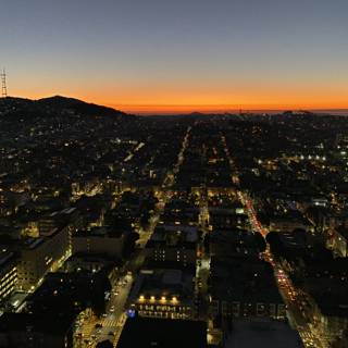 Sunset Over the San Francisco Cityscape