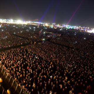 Electric Night: A Concert Crowd Illuminated by Light