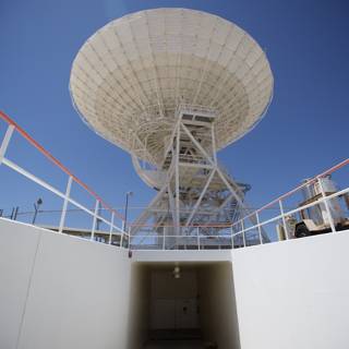 A Radio Telescope Antenna on Top of a Building