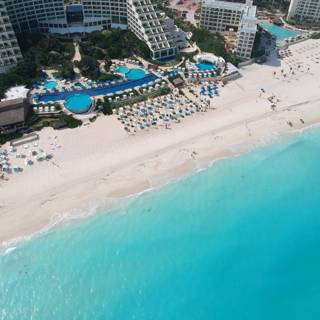 Relaxing at a Luxurious Beach Resort in Cancun