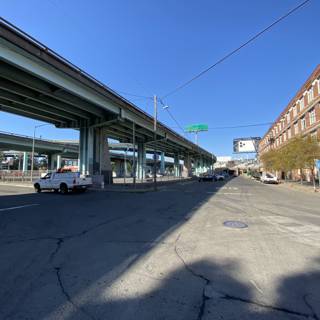 Urban Scene: Cars and a Bridge in San Francisco