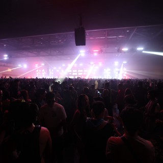 Massive Crowd Surges Toward Blazing Stage at Wobbleland