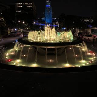 City Fountain at Night