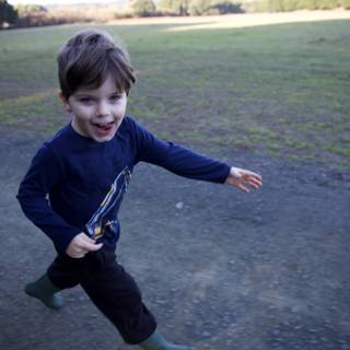 Joyful Sprint Through Nature
