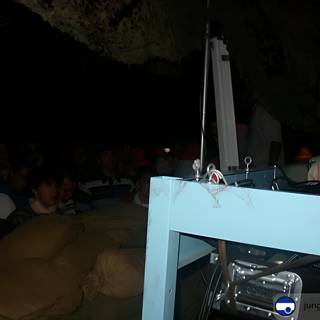 Man Presents TV to a Crowd