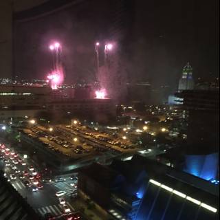Independence Day Fireworks Illuminate Los Angeles Skyline