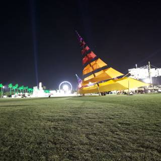 Colorful Tent Illumination at Coachella