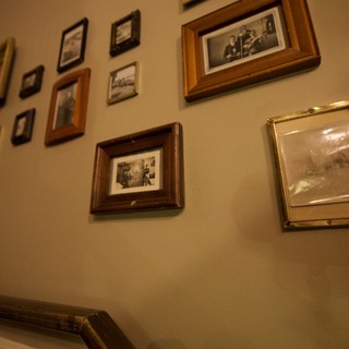 Vintage Family Photo Gallery Wall Display