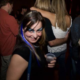 Blue-Haired Babe in the Club