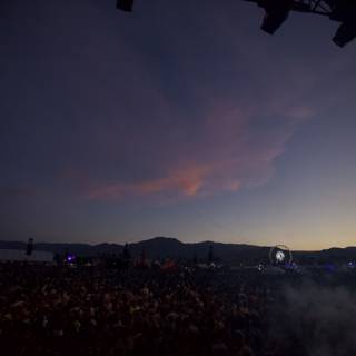 Dusk Silhouettes at Coachella Music Festival