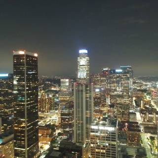 Sparkling city lights in LA