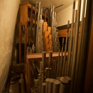 Majestic Pipes of the Church Organ