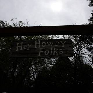Quirky Howy Folk Sign in Half Moon Bay