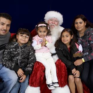 Family Gathering with Santa Claus