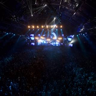 Lighting up the Stage: A Massive Crowd at the Coachella 2015 Concert