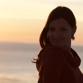 Golden Hour Portrait at the Ocean's Edge