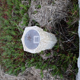 Survey Marker on Coastal Trail at Drakes Beach