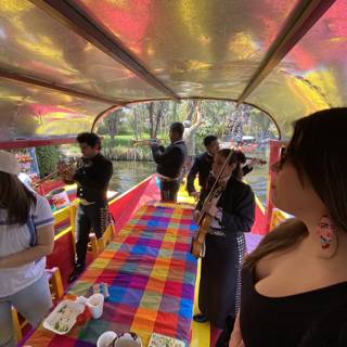 Boating in Xochimilco
