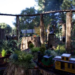 Whimsical Railways in Nature's Embrace