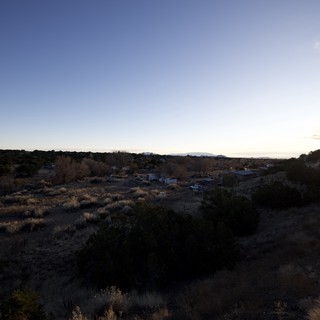Desert Landscape at Sunset Near Santa Fe
