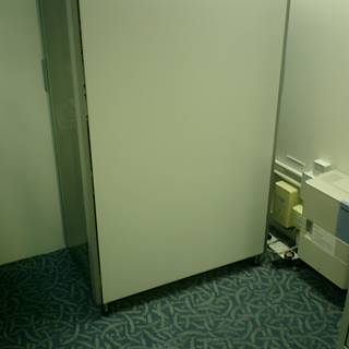 Sleek and Simple Bathroom Cabinet with Sliding Door
