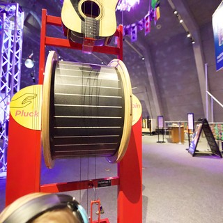 Giant Interactive Guitar Display at Music Museum