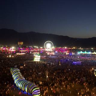 Night Lighting at Coachella Festival