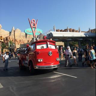 Mr. Mrs. Mrs. Fire Truck at Disney California Adventure Park