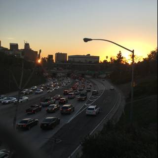 Rush Hour on LA Freeway