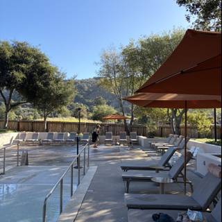 Tranquil Afternoon by the Pool