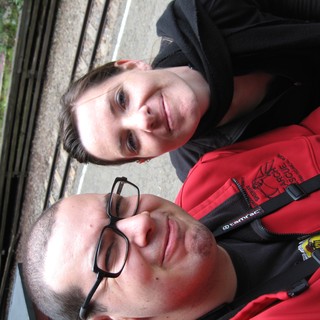 Dave and Penelope Selfie Near Train Tracks San Francisco