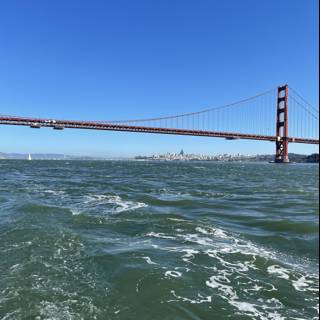 Golden Gate Bridge over the Glittering Water