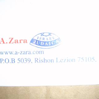 Zara Business Card