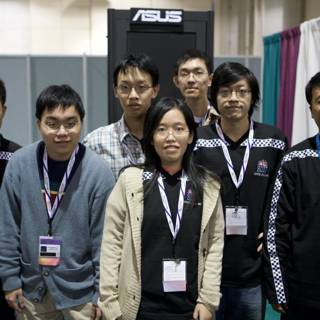 ASUS Booth with Asian Students at Super Computing '07
