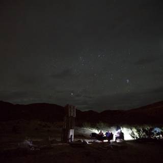 Night Sky Camping in the Desert