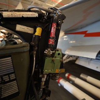 Aircraft Ejection Seat Mechanism in USS Hornet Museum