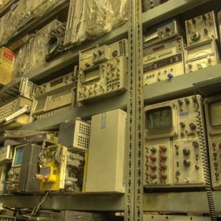 Electronics and Machines in an Architectural Warehouse