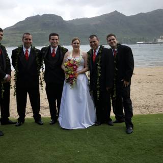 Wedding Party Photo on the Beach