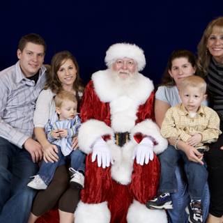 Jolly Family with Santa Claus