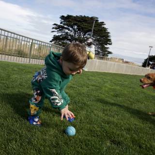 Vibrant Playtime at Francisco Park: Wesley's Ball Game