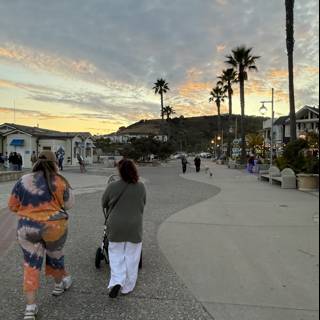 Strolling Through Sunset Splendor