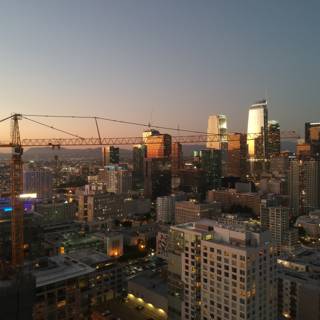 Twilight View of the Vibrant LA Metropolis